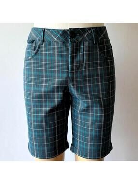 Lilu Plaid Bermuda Shorts Size 11